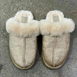 Ugg gold shimmer slippers